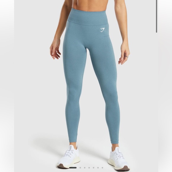 Gymshark Blue Vital Seamless Leggings - Picture 1 of 6